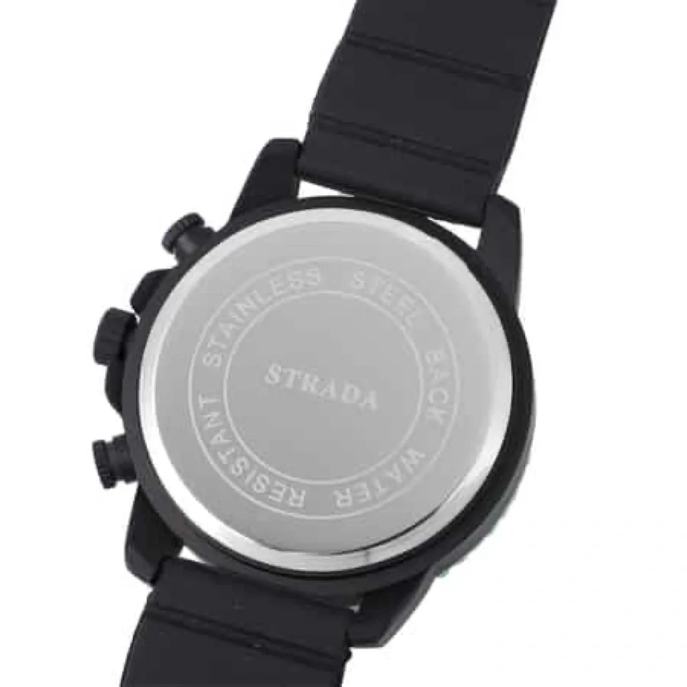 STRADA • Green Chronograph Dial New Battery Ready To Wear Watch Includes Box - Picture 4 of 6